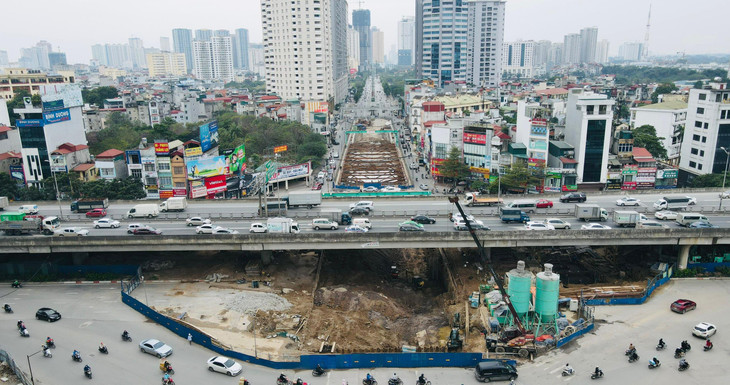 Dự án được khởi công từ tháng 10/2020, với tổng mức đầu tư khoảng 700 tỷ đồng.