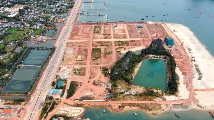 Khu đất thực hiện dự án Ocean Park Vân Đồn tại tỉnh Quảng Ninh do Công ty Quan Minh là chủ đầu tư