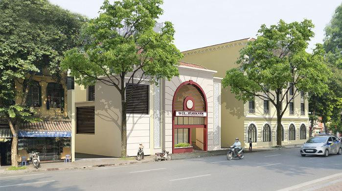 Phối cảnh cửa lên xuống số 1, ga ngầm C9