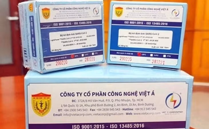 Bộ xét nghiệm của Công ty Việt Á.