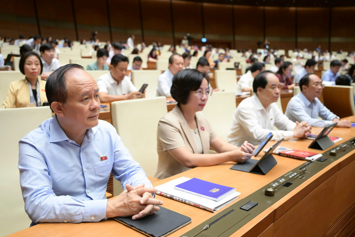 Các đại biểu Quốc hội tham dự phiên thảo luận