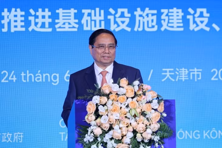 Thủ tướng Phạm Minh Chính phát biểu tại Diễn đàn doanh nghiệp Việt Nam - Trung Quốc