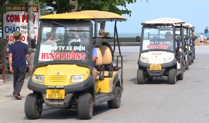 Thanh Hóa dừng hoạt động xe điện 4 bánh chở du khách ở Sầm Sơn từ 1/7
