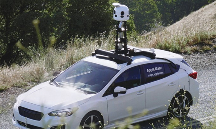 Một loại xe chụp ảnh bản đồ của Apple