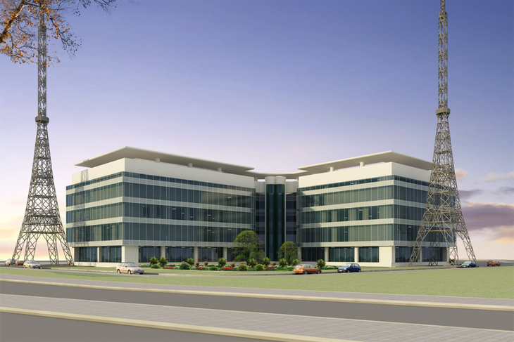 Phối cảnh Trung tâm Kiểm soát không lưu Hồ Chí Minh mới Phối cảnh Trung tâm Kiểm soát không lưu Hồ Chí Minh mới