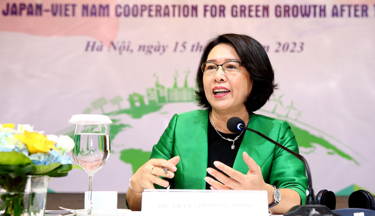 TS. Trần Thị Hồng Minh, Viện trưởng Viện Nghiên cứu quản lý kinh tế Trung ương (CIEM). Ảnh: Lê Tiên