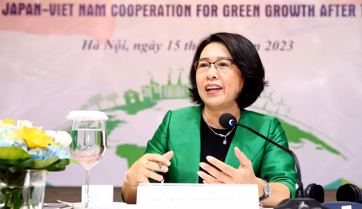 TS. Trần Thị Hồng Minh, Viện trưởng Viện Nghiên cứu quản lý kinh tế Trung ương (CIEM). Ảnh: Lê Tiên