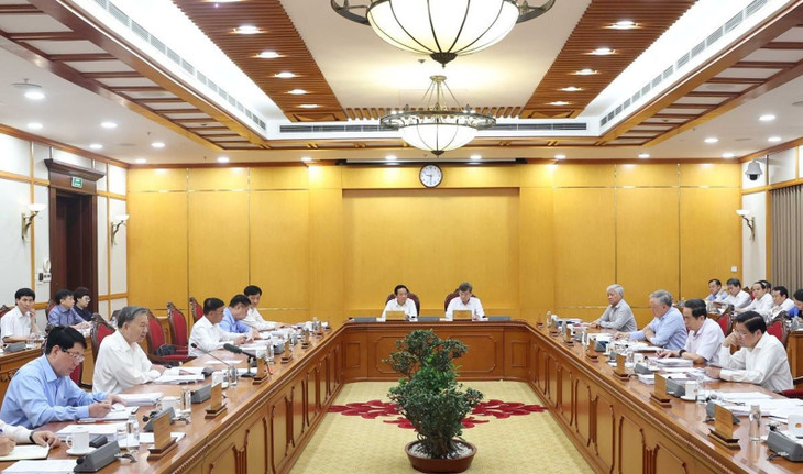 Tổng Bí thư Tô Lâm chủ trì họp Bộ Chính trị, Ban Bí thư về sáp nhập tỉnh, xã