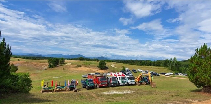 Hình ảnh dự án sân golf Thiên An thời điểm khởi công vào năm 2020 Hình ảnh dự án sân golf Thiên An thời điểm khởi công vào năm 2020