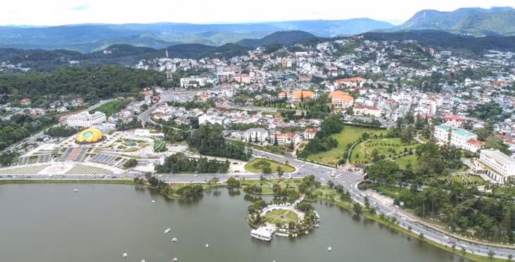 Một góc trung tâm thành phố Đà Lạt