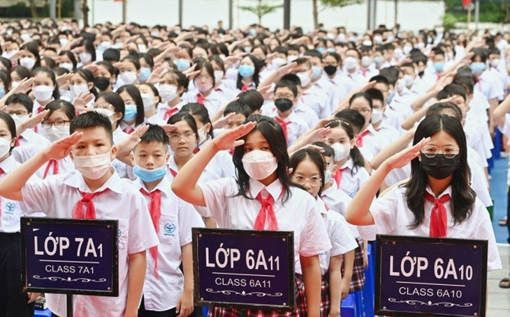 Học sinh các trường công lập tựu trường sớm nhất vào ngày 22/8. Ảnh minh họa