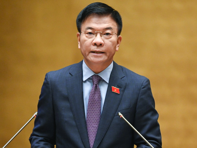 Bộ trưởng Tư pháp Lê Thành Long. Ảnh: Quốc hội