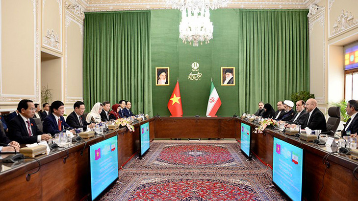 Toàn cảnh cuộc hội đàm. Ảnh: TTXVN