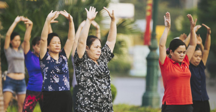 Người Hà Nội thể dục ven hồ Tây, Hà Nội