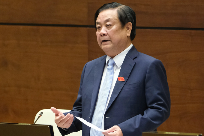 Bộ trưởng NN&amp;PTNT Lê Minh Hoan. Ảnh: Quốc hội