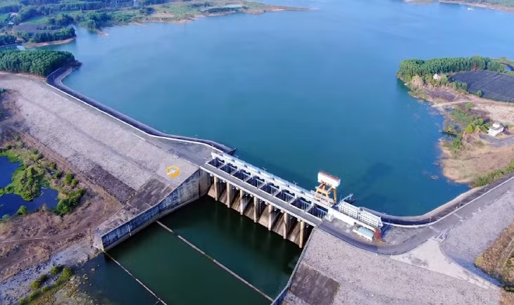 Các cửa xả tại hồ thuỷ điện Trị An ở Đồng Nai. Ảnh minh họa