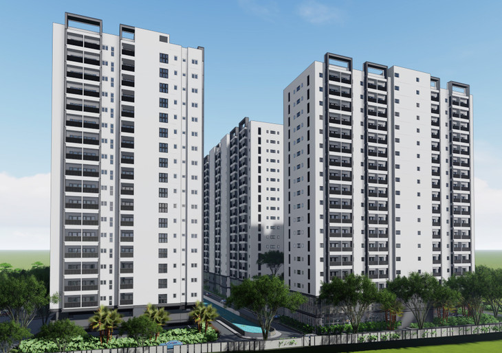 Phối cảnh dự án nhà ở xã hội Lê Thành Tân Kiên