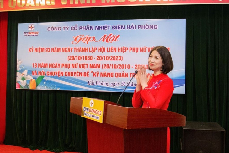 Nữ Chủ tịch Công đoàn Nhiệt điện Hải Phòng Dương Thị Định