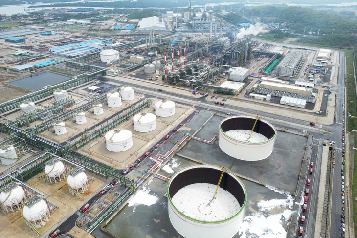 Tổ hợp hóa dầu miền Nam từ trên cao