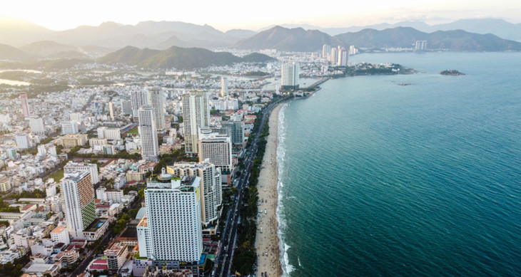 Một góc đường ven biển thành phố Nha Trang