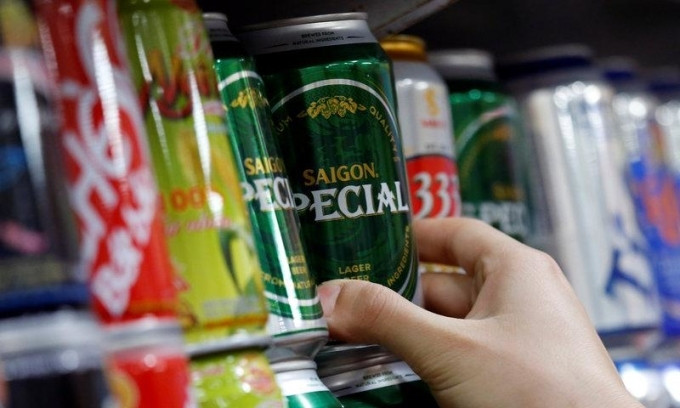 Bia Sài Gòn được bán tại thị trường Hà Nội