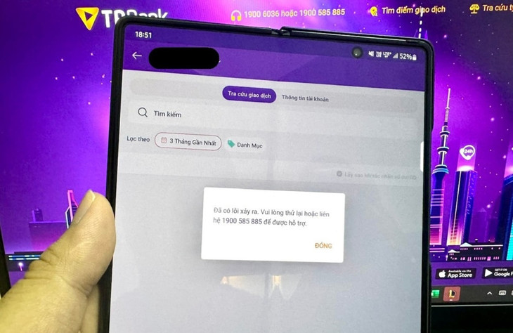 Ứng dụng TPBank có thể đăng nhập nhưng không thể thực hiện một số tác vụ Ứng dụng TPBank có thể đăng nhập nhưng không thể thực hiện một số tác vụ