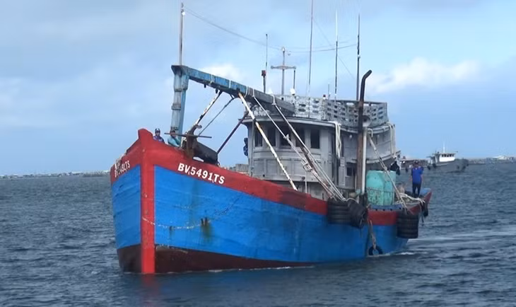 Tàu BV 5491 TS chở khoảng 30.000 lít dầu DO, nhưng không có giấy tờ chứng minh được tính hợp pháp của số dầu trên.