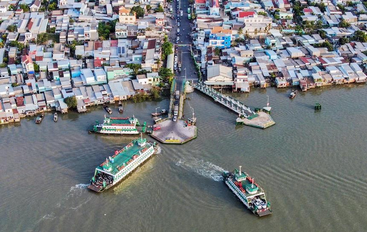 Phà Bình Khánh kết nối giao thông Cần Giờ với khu vực phía nam của TP.HCM Phà Bình Khánh kết nối giao thông Cần Giờ với khu vực phía nam của TP.HCM