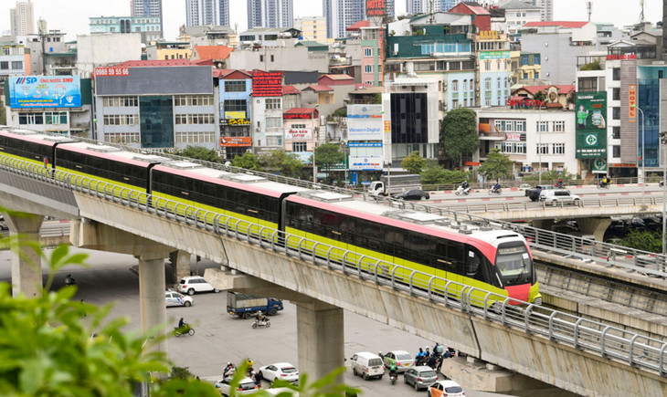 Tàu Nhổn - Ga Hà Nội chạy thử