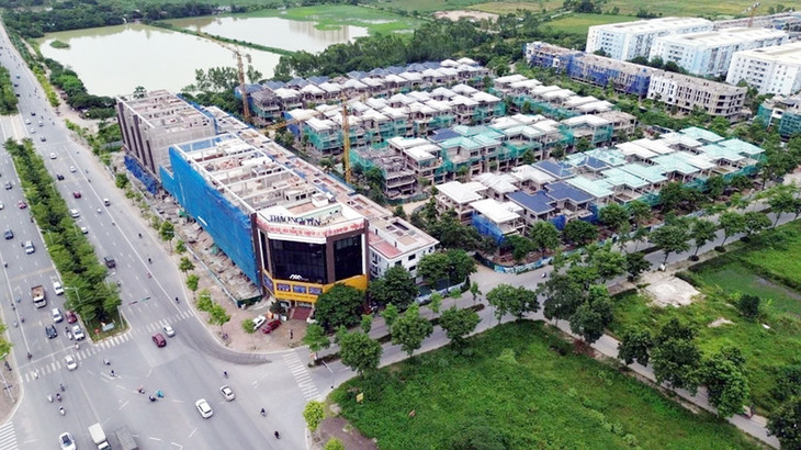 Hàng chục căn biệt thự trong khu đô thị Thanh Hà Cienco 5 được xây dựng trở lại