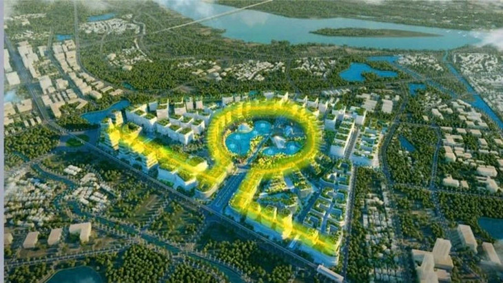 Phối cảnh Dự án Đầu tư xây dựng hạ tầng và phát triển Khu Công nghệ cao Sinh học Hà Nội