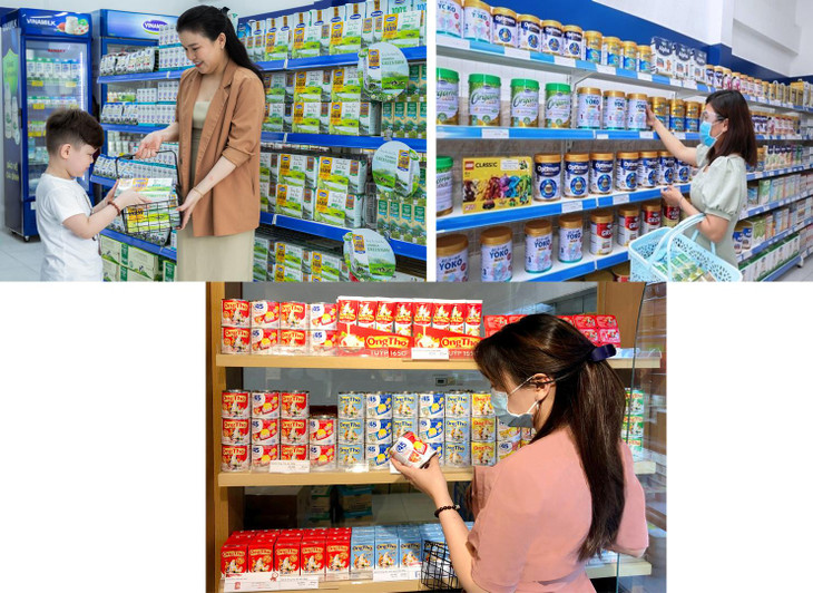 Vinamilk dẫn đầu thị trường trong các ngành hàng sữa nước, sữa bột trẻ em, sữa đặc có đường Vinamilk dẫn đầu thị trường trong các ngành hàng sữa nước, sữa bột trẻ em, sữa đặc có đường
