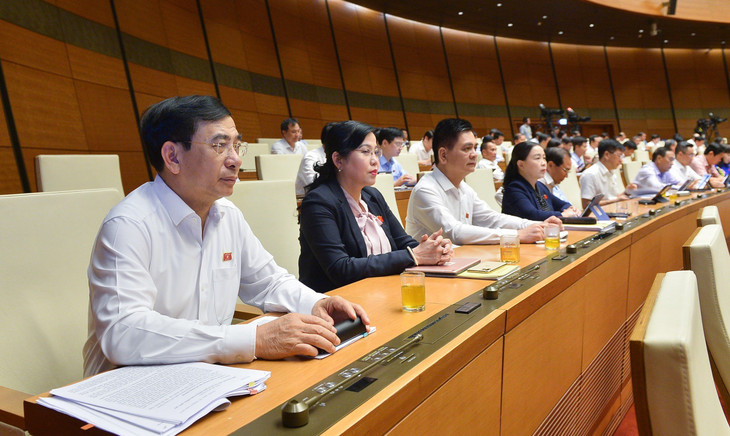 Các đại biểu tham gia phiên chất vấn