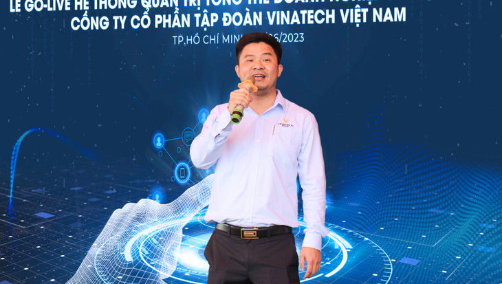 Ông Phạm Văn Khanh - Tổng Giám đốc Vinatech Group khẳng định SAP S/4HANA là nền tảng quan trọng thúc đẩy doanh nghiệp đạt được các mục tiêu tăng trưởng. Ông Phạm Văn Khanh - Tổng Giám đốc Vinatech Group khẳng định SAP S/4HANA là nền tảng quan trọng thúc đẩy doanh nghiệp đạt được các mục tiêu tăng trưởng.