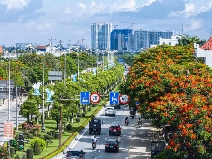 Đường Phạm Văn Đồng nối nội thành Hải Phòng với Đồ Sơn có một nút giao lắp camera phạt nguội và một điểm đo tốc độ tự động