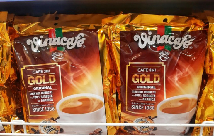 Một dòng sản phẩm của Vinacafé Biên Hòa được bày bán tại siêu thị TP.HCM