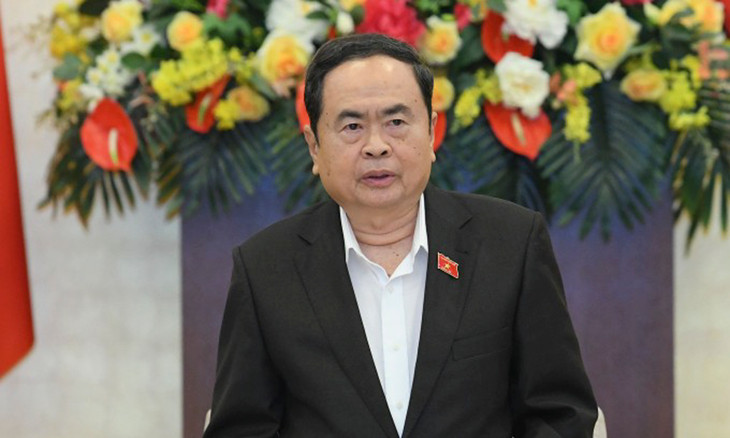 Chủ tịch Quốc hội Trần Thanh Mẫn phát biểu sáng 24/3