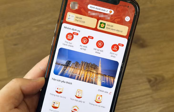 Ứng dụng VNeID trên điện thoại