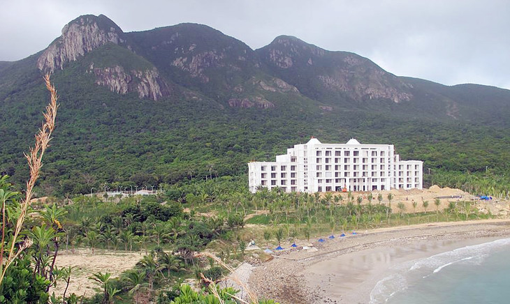 Dự án khu du lịch nghỉ mát Việt Nam tại khu vực Bến Đềm, Côn Đảo nhìn từ xa