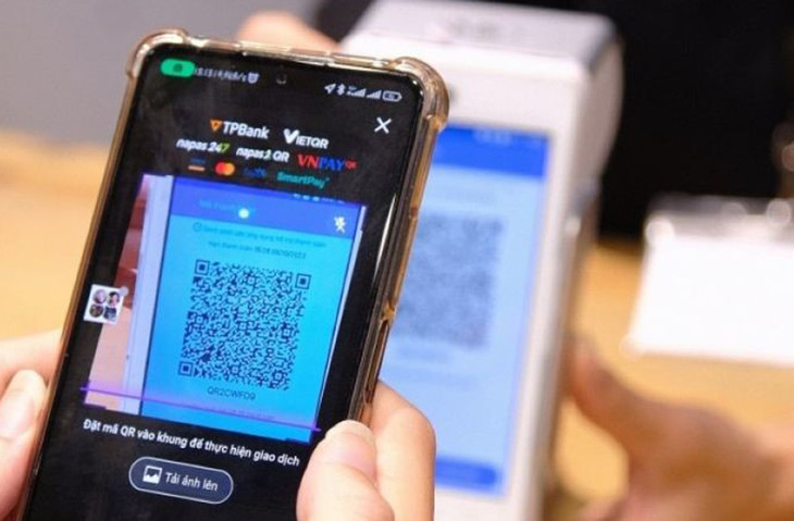 Một giao dịch thanh toán bằng mã QR