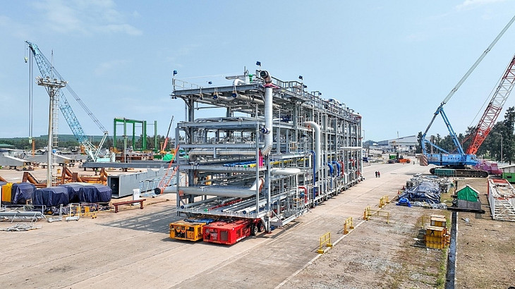 Sản xuất thiết bị tại Doosan Vina Quảng Ngãi xuất khẩu sang Hoa Kỳ