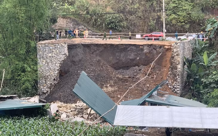 Hiện trường vụ sạt lở