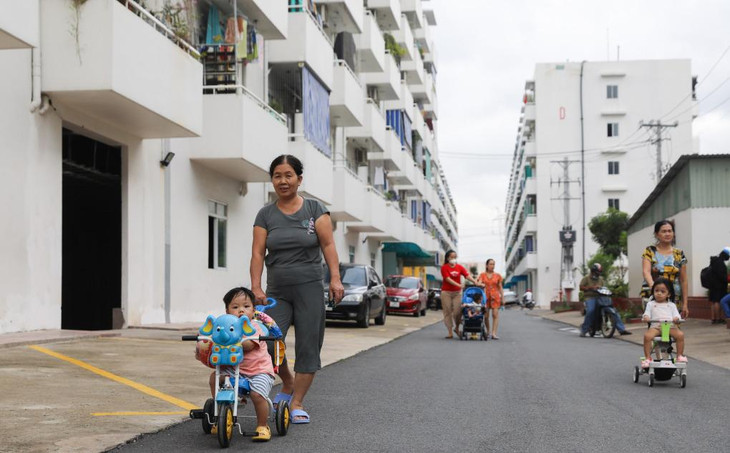 Cuộc sống ở khu nhà ở xã hội Lê Thành An Lạc, quận Bình Tân Cuộc sống ở khu nhà ở xã hội Lê Thành An Lạc, quận Bình Tân