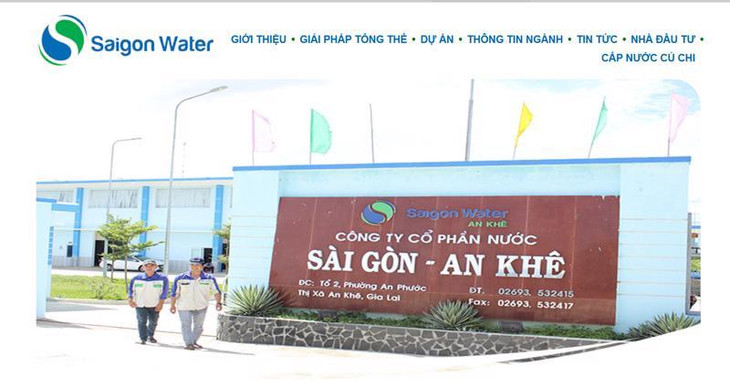 Công ty Cổ phần Hạ tầng nước Sài Gòn.