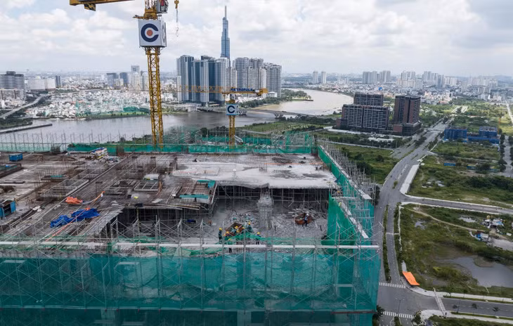 Tầng xảy ra sự cố ở tòa tháp văn phòng The Hallmark thuộc Dự án The Metropole Thủ Thiêm