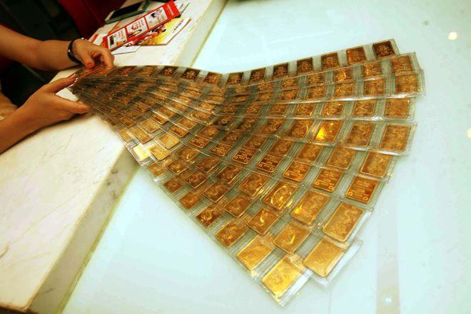 Vàng tăng vượt mức 57 triệu đồng/lượng
