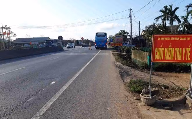 Chốt kiểm tra y tế ở Quảng Trị