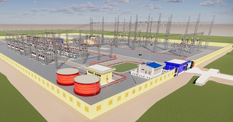 Phối cảnh Trạm biến áp 220kV Hòa Bình
