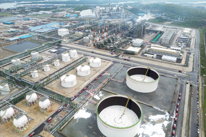Tổ hợp hóa dầu miền Nam từ trên cao Tổ hợp hóa dầu miền Nam từ trên cao