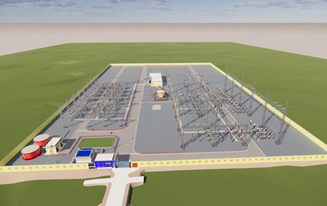 Phối cảnh Trạm biến áp 220kV Hòa Bình